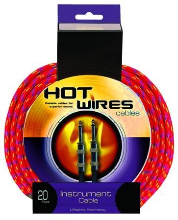 open zoom image for Hot Wires Braided Guitar Instrument Cable, Main