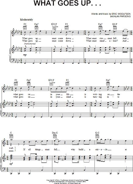 open zoom image for What Goes Up... - Piano/Vocal/Guitar, New, Main