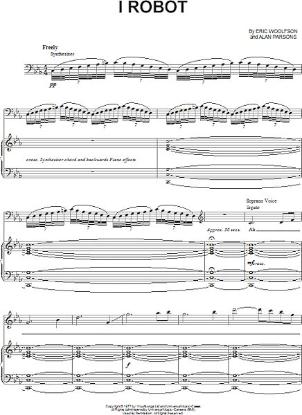 open zoom image for I Robot - Piano/Vocal/Guitar, New, Main