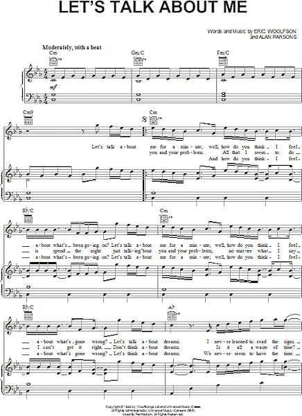 open zoom image for Let's Talk About Me - Piano/Vocal/Guitar, New, Main