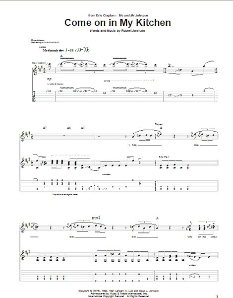 open zoom image for Come On In My Kitchen - Guitar TAB, New, Main