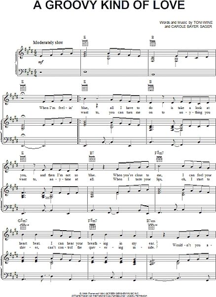 open zoom image for A Groovy Kind Of Love - Piano/Vocal/Guitar, New, Main