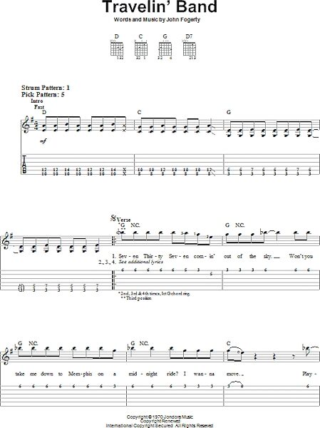 open zoom image for Travelin' Band - Easy Guitar with TAB, New, Main