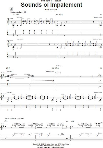 open zoom image for Sounds Of Impalement - Guitar TAB, New, Main