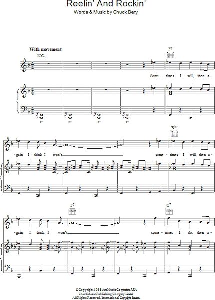 open zoom image for Reelin' And Rockin' - Piano/Vocal/Guitar, New, Main