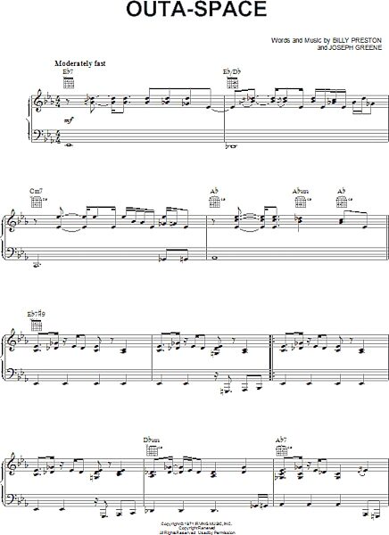 open zoom image for Outa-Space - Piano/Vocal/Guitar, New, Main