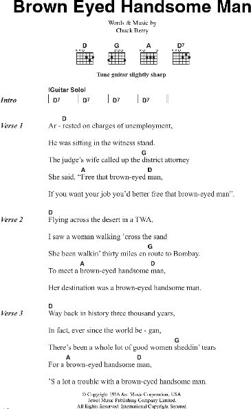 open zoom image for Brown Eyed Handsome Man - Piano/Vocal/Guitar, New, Main