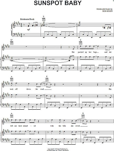 open zoom image for Sunspot Baby - Piano/Vocal/Guitar, New, Main