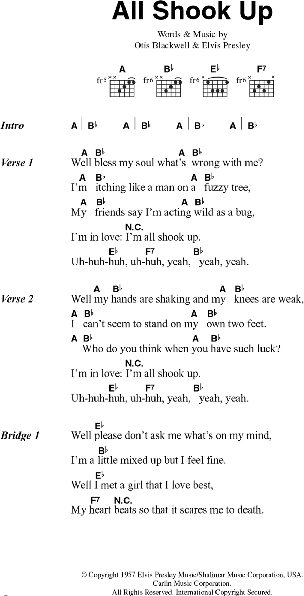 open zoom image for All Shook Up - Piano/Vocal/Guitar, New, Main