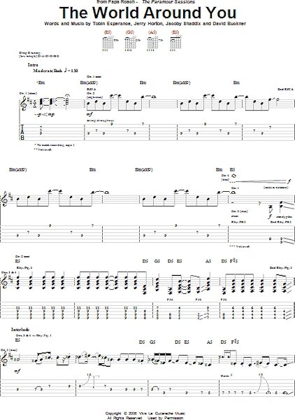 open zoom image for The World Around You - Guitar TAB, New, Main