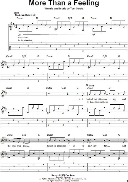 open zoom image for More Than A Feeling - Guitar Tab Play-Along, New, Main