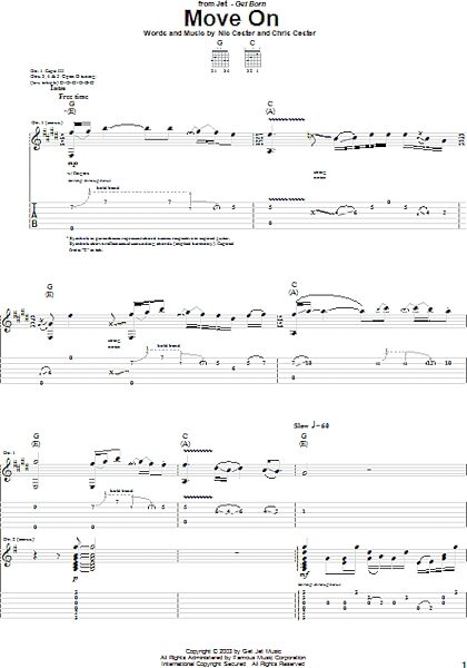 open zoom image for Move On - Guitar TAB, New, Main