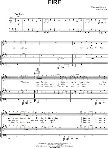open zoom image for Fire - Piano/Vocal/Guitar, New, Main