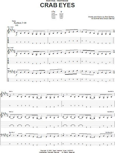 open zoom image for Crab Eyes - Guitar TAB, New, Main