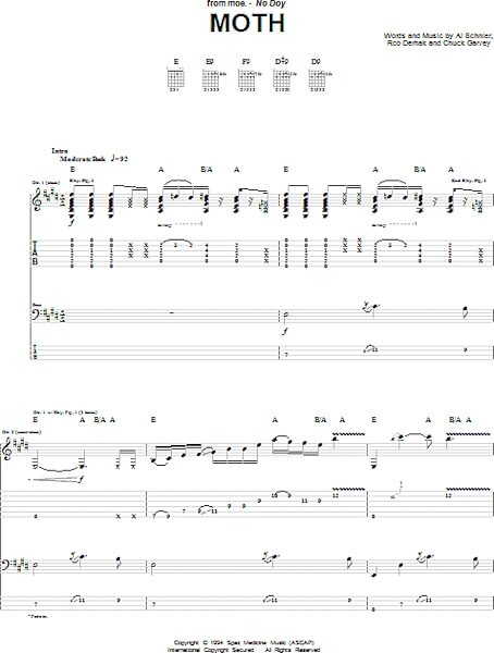 open zoom image for Moth - Guitar TAB, New, Main