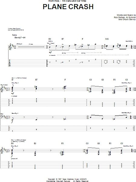open zoom image for Plane Crash - Guitar TAB, New, Main