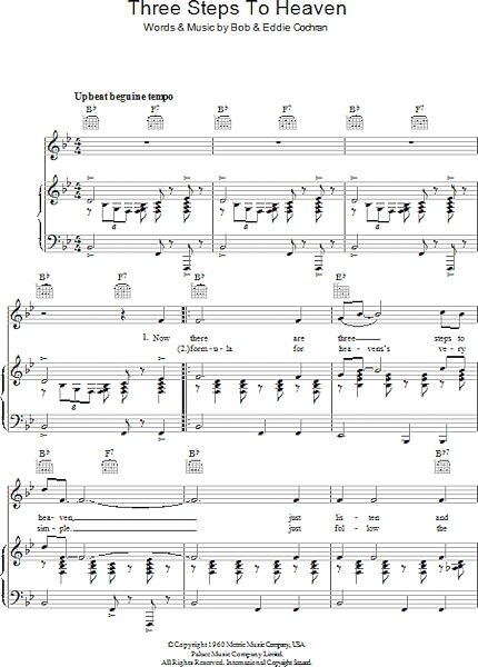 open zoom image for Three Steps To Heaven - Piano/Vocal/Guitar, New, Main