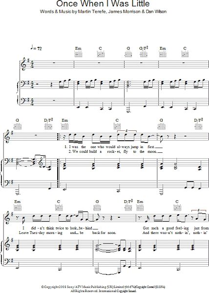 open zoom image for Once, When I Was Little - Piano/Vocal/Guitar, New, Main