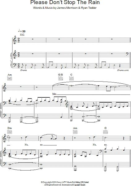 open zoom image for Please Don't Stop The Rain - Piano/Vocal/Guitar, New, Main