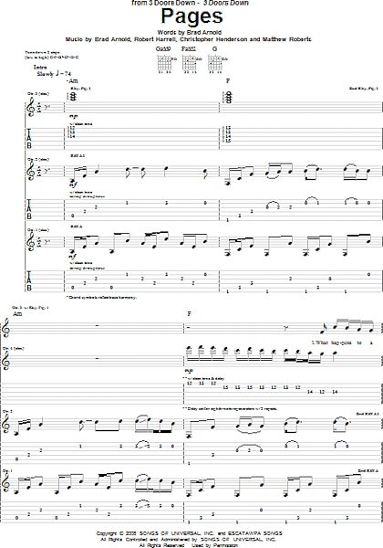 open zoom image for Pages - Guitar TAB, New, Main
