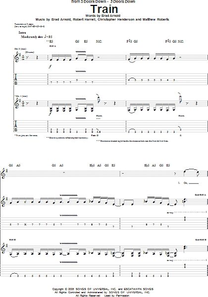 open zoom image for Train - Guitar TAB, New, Main