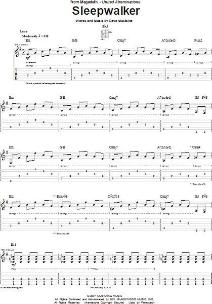 open zoom image for Sleepwalker - Guitar TAB, New, Main
