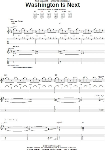open zoom image for Washington Is Next - Guitar TAB, New, Main
