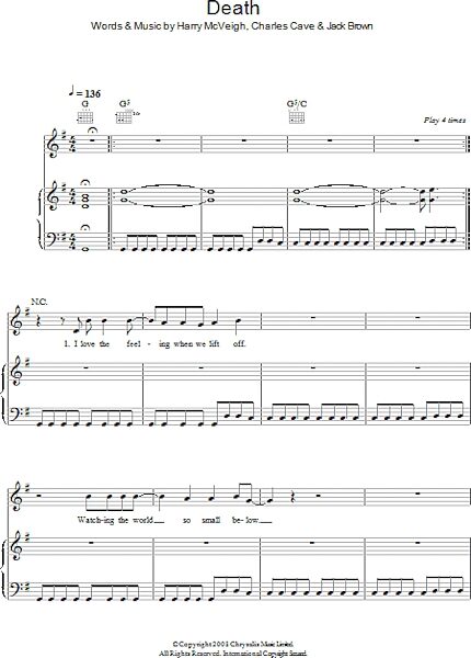 open zoom image for Death - Piano/Vocal/Guitar, New, Main