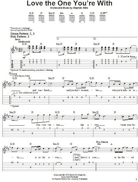 open zoom image for Love The One You're With - Easy Guitar with TAB, New, Main