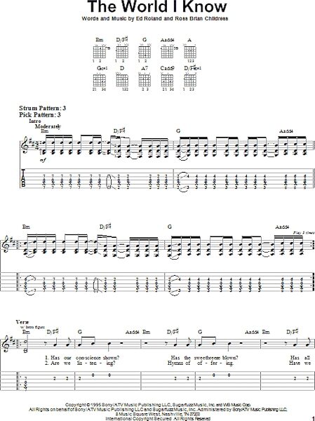 open zoom image for The World I Know - Easy Guitar with TAB, New, Main