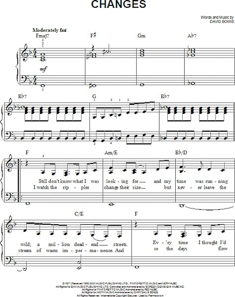 open zoom image for Changes - Easy Piano, New, Main