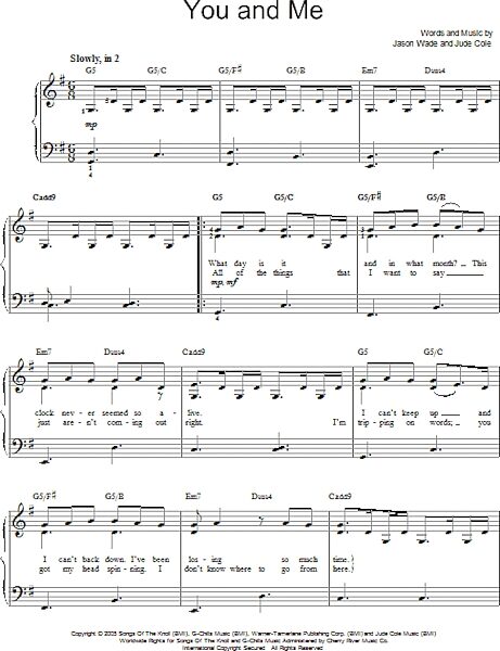 open zoom image for You And Me - Easy Piano, New, Main