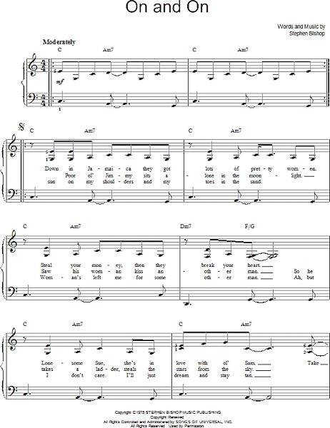 open zoom image for On And On - Easy Piano, New, Main