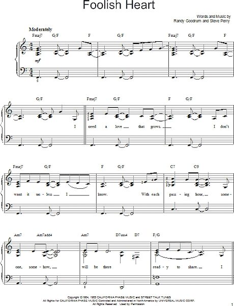 open zoom image for Foolish Heart - Easy Piano, New, Main