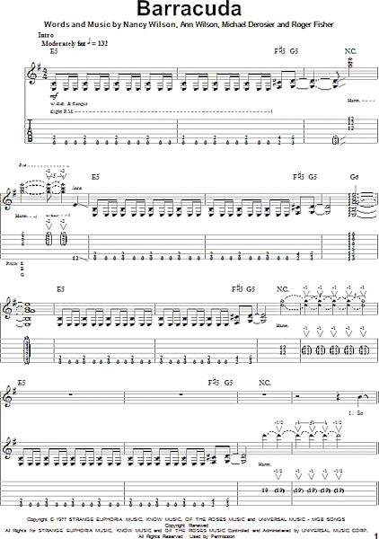 open zoom image for Barracuda - Guitar Tab Play-Along, New, Main
