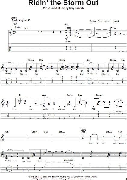 open zoom image for Ridin' The Storm Out - Guitar Tab Play-Along, New, Main