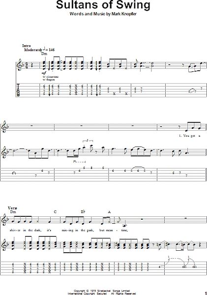 open zoom image for Sultans Of Swing - Guitar Tab Play-Along, New, Main
