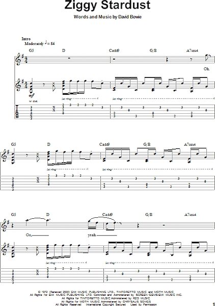 open zoom image for Ziggy Stardust - Guitar Tab Play-Along, New, Main