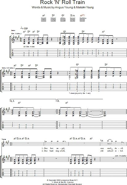 open zoom image for Rock 'N' Roll Train - Guitar TAB, New, Main