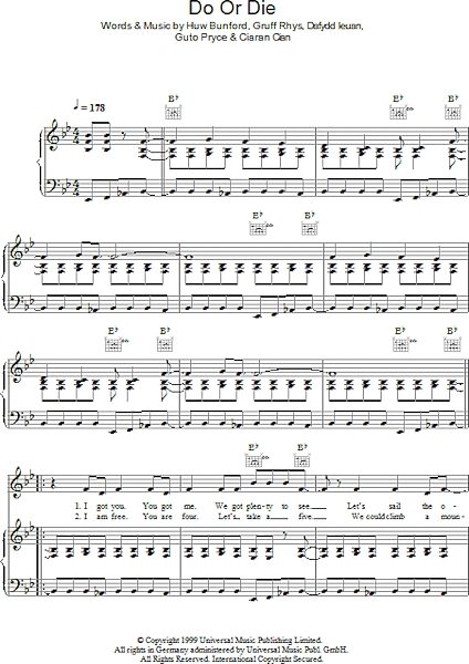 open zoom image for Do Or Die - Piano/Vocal/Guitar, New, Main