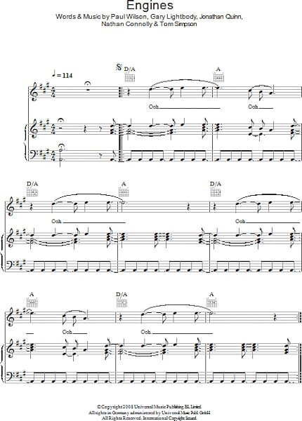 open zoom image for Engines - Piano/Vocal/Guitar, New, Main