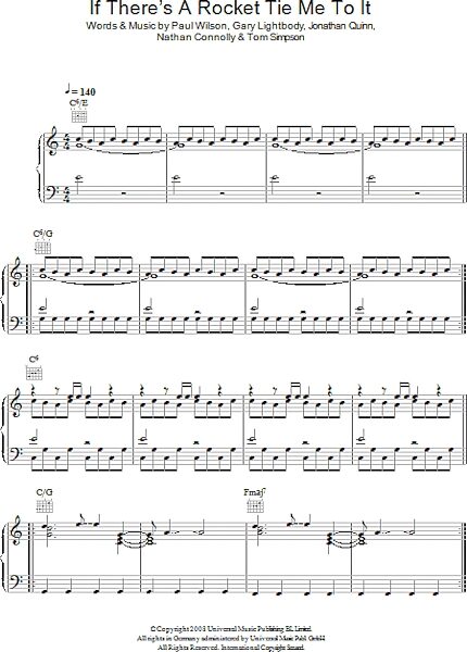 open zoom image for If There's A Rocket Tie Me To It - Piano/Vocal/Guitar, New, Main