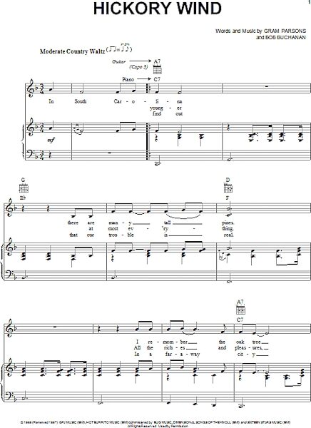 open zoom image for Hickory Wind - Piano/Vocal/Guitar, New, Main