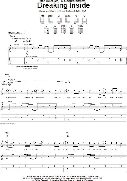 open zoom image for Breaking Inside - Guitar TAB, New, Main