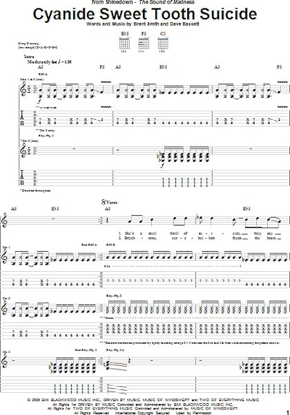 open zoom image for Cyanide Sweet Tooth Suicide - Guitar TAB, New, Main