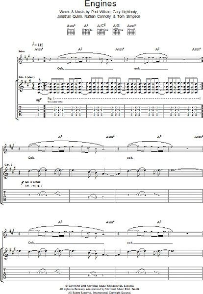 open zoom image for Engines - Guitar TAB, New, Main