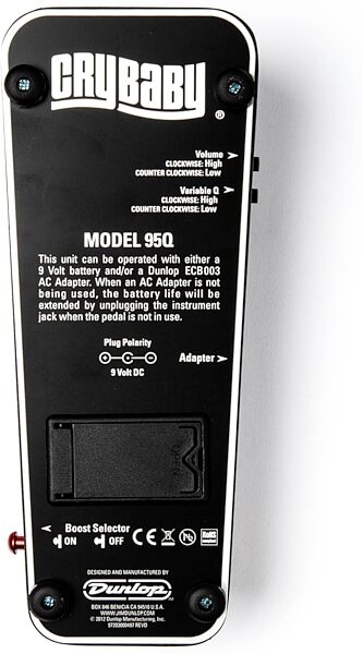 open zoom image for Dunlop Cry Baby 95Q Guitar Wah Pedal, New, view