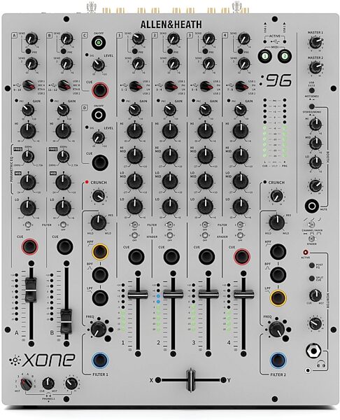 open zoom image for Allen and Heath Xone:96 Analog DJ Mixer, New, Main Control Panel