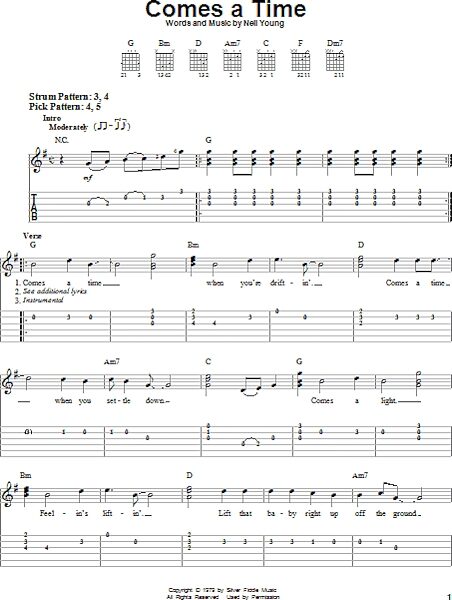 open zoom image for Comes A Time - Easy Guitar with TAB, New, Main
