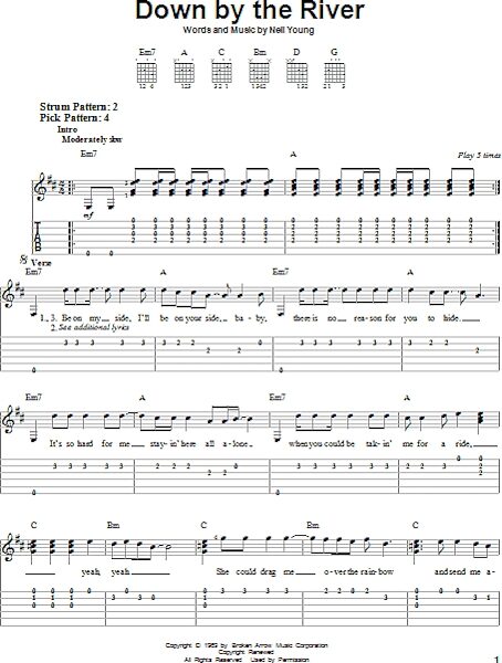 open zoom image for Down By The River - Easy Guitar with TAB, New, Main